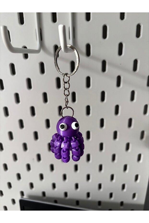 سلسلة مفاتيح الأخطبوط اللطيفة المتحركة - 1