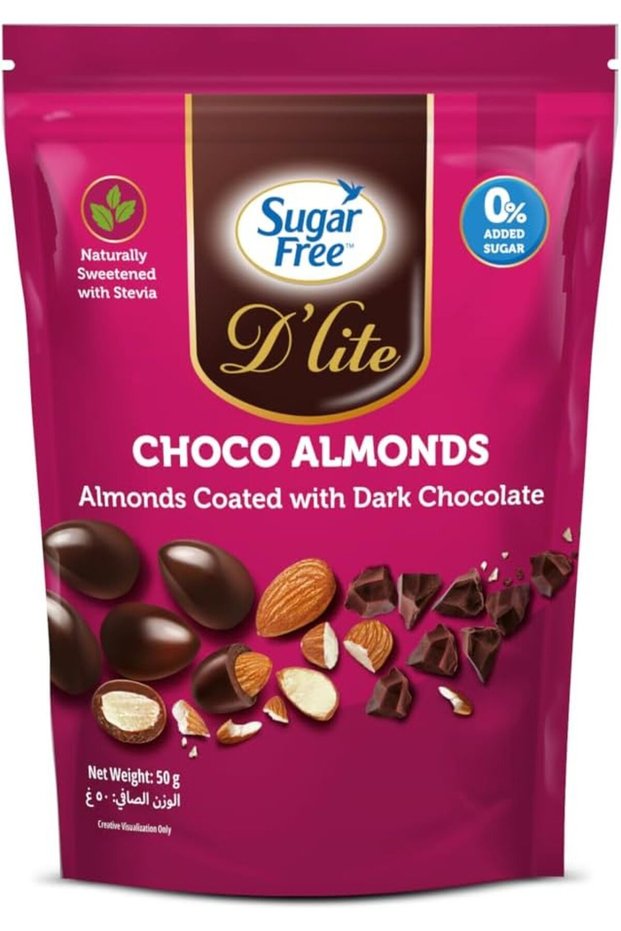 Sugar Free D’lite Choco Almonds 50g