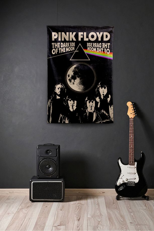 Ping Floyd The Dark Side Duvar Örtüsü Duvar Halısı Birinci Kalite Kumaş - 1