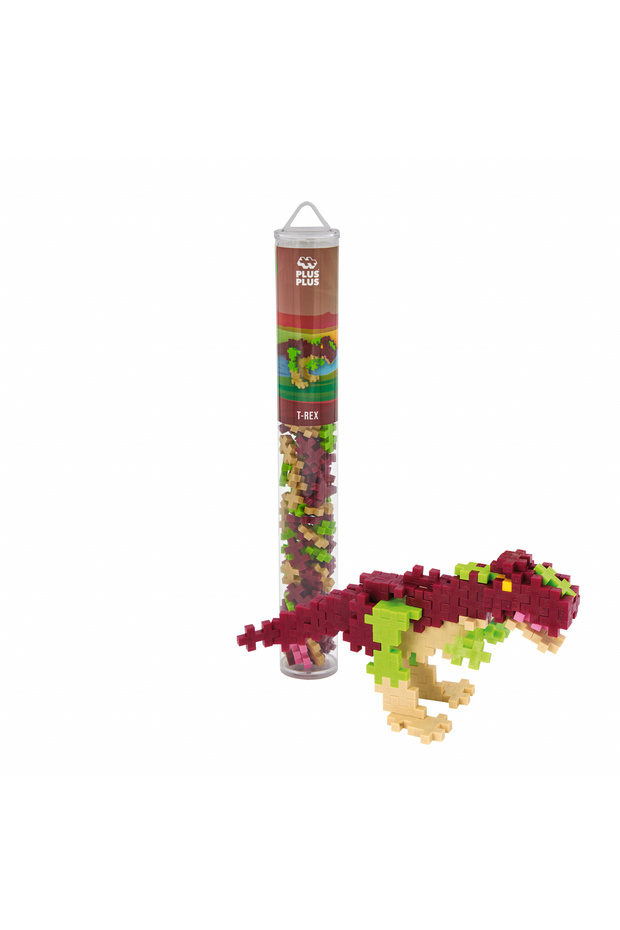 Σετ κατασκευών Plus-Plus, σωλήνας 100 τεμαχίων, T-Rex - 2