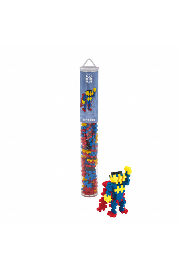 Set constructie Plus-Plus, tub 100 piese, Super erou - 2