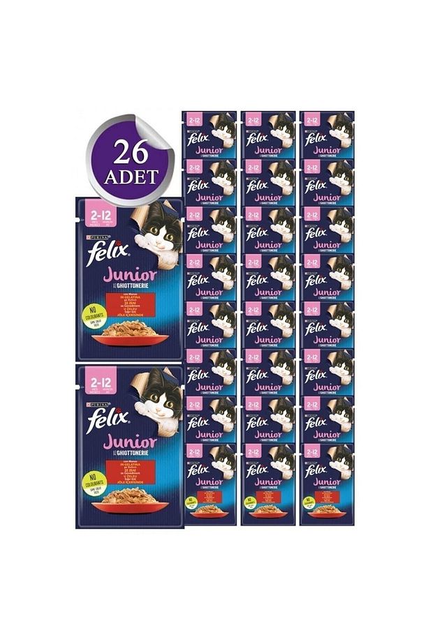 Yavru Sığıretli Yaş Kedi Maması 26 Adet X 85 Gr. ( Yeni Paket) - 1
