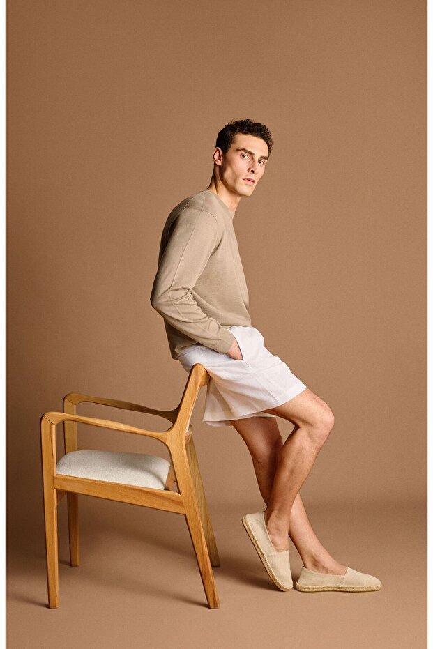 Bej Erkek Espadril - 1