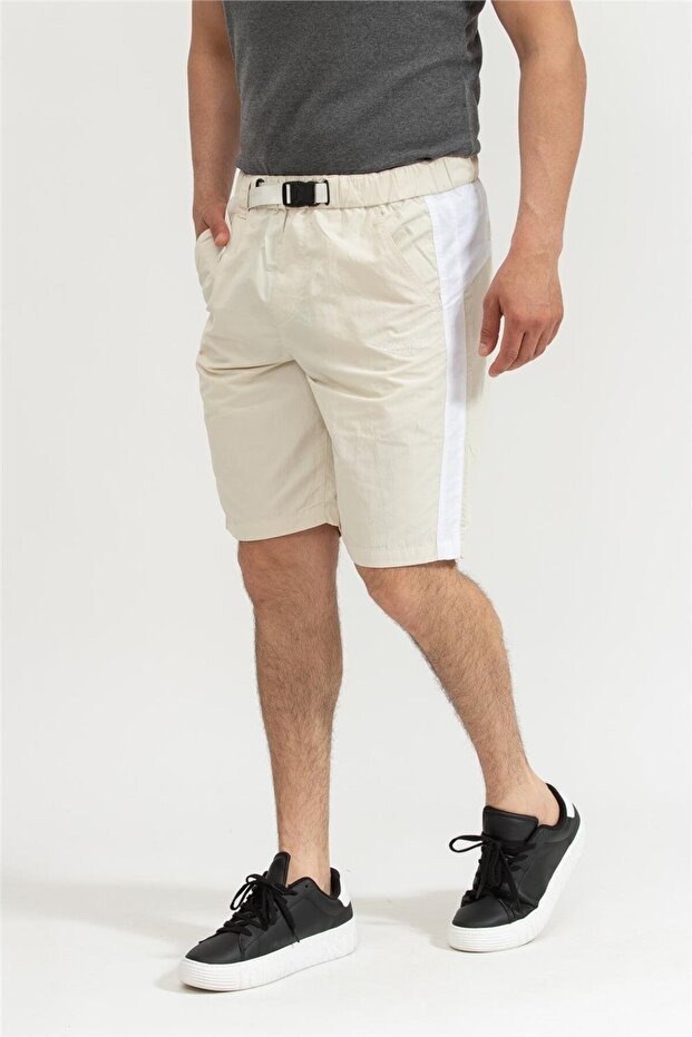 Sustainable Blocking Short Erkek Bermuda Şort Bej - 2