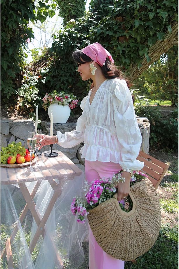 Fıore Camel Hasır Çanta - 7