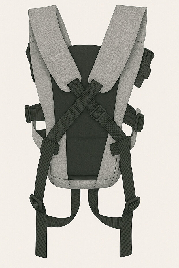 PLUS KETEN Kanguru Bebek Taşıma Çantası Ana Kucağı Anakucağı Baby Sling - 7