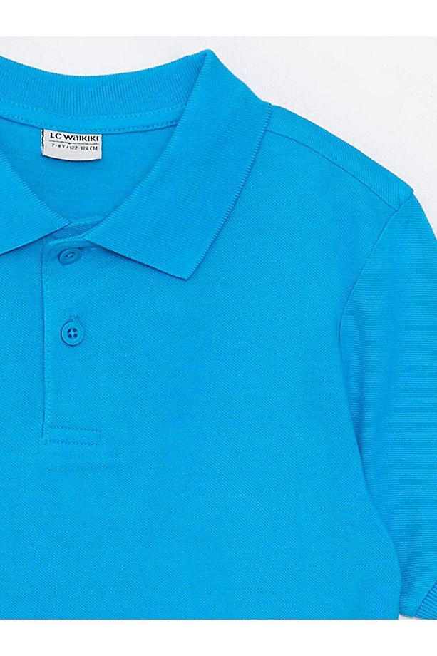Polo Yaka Basic Kısa Kollu Pamuklu Erkek Çocuk Tişört (W2) - 3