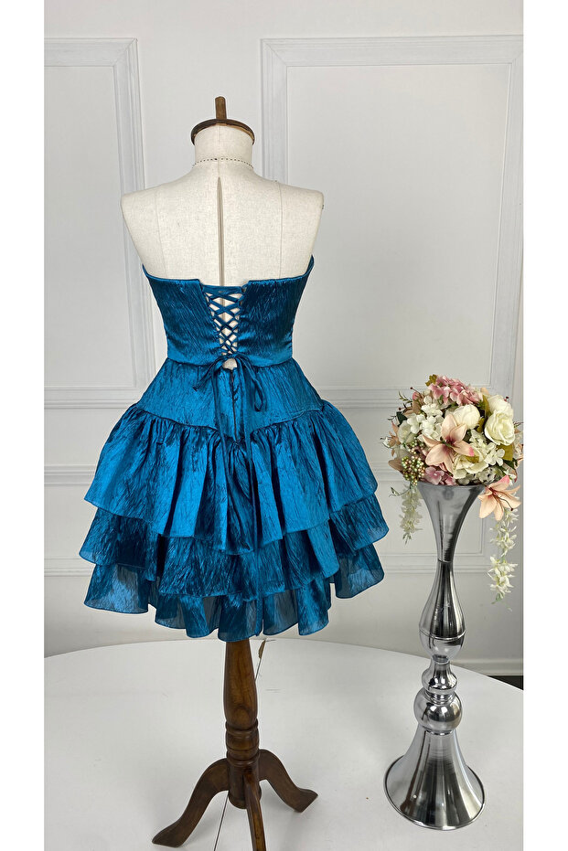 Timeless Grace Kısa Nişan Elbisesi - 2