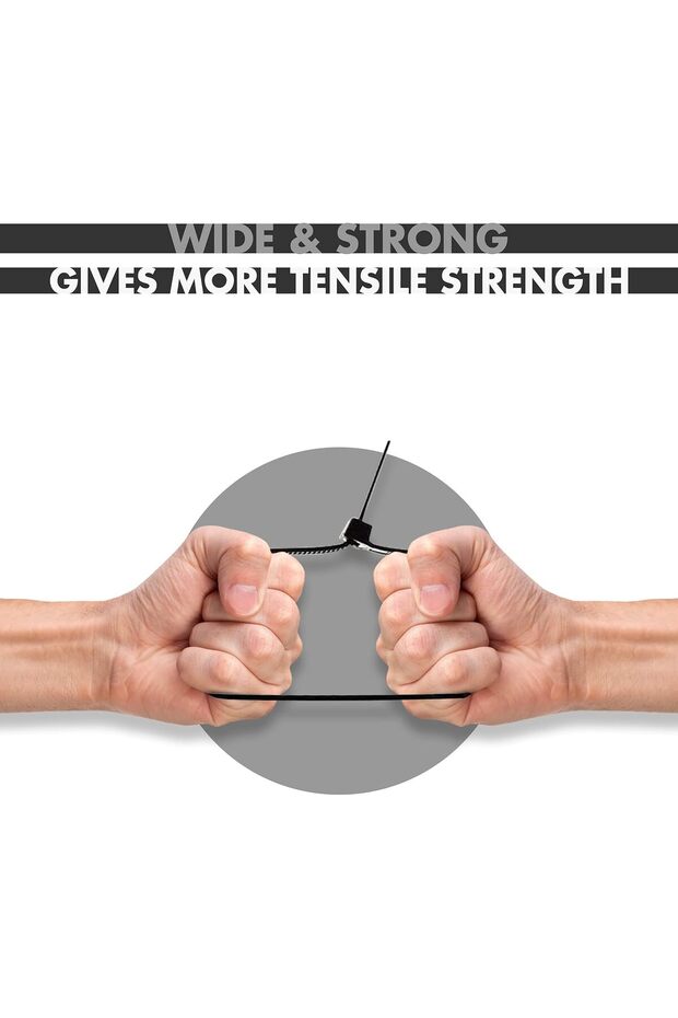 أربطة كابلات متعددة الأغراض اغلاق ذاتي 50قطعة - 2