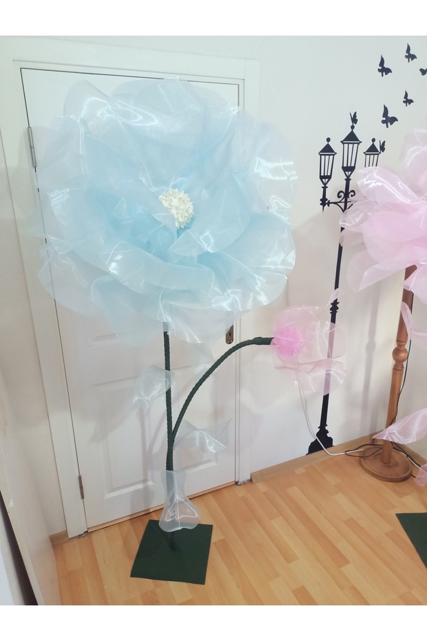 Elsa konsept dev tül çiçek buketi - 5