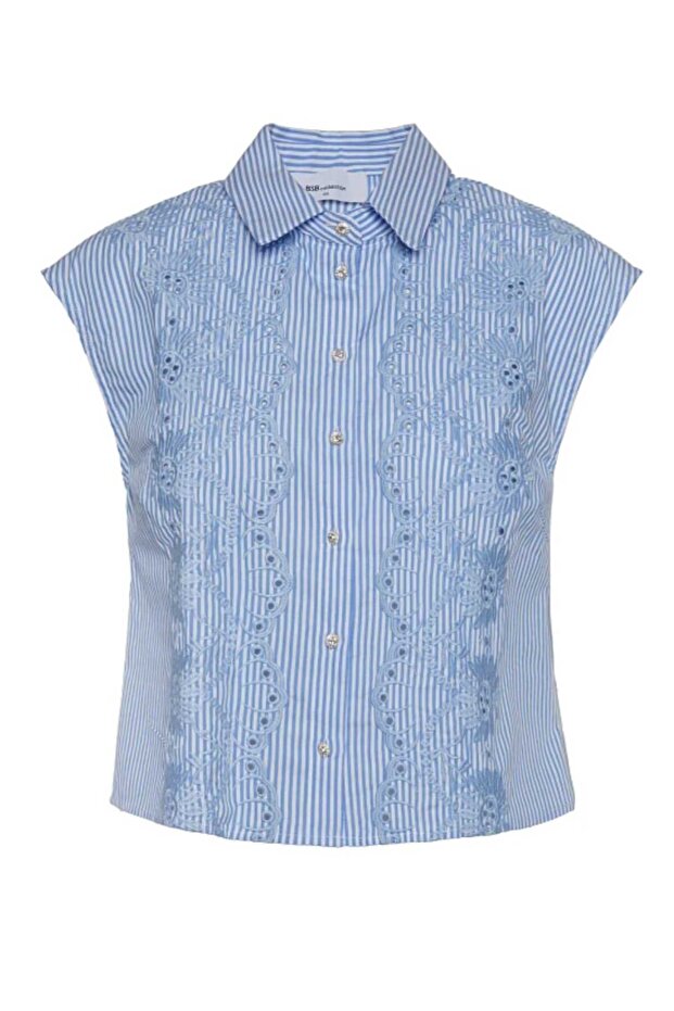 Çizgili gömlek nakışlı - 5