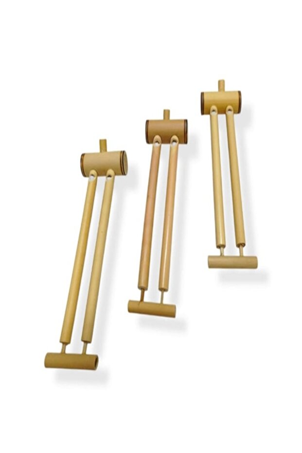 AHŞAP BAMBU ÇİFTLİ KUŞ DÜDÜĞÜ OYUNCAK - 4