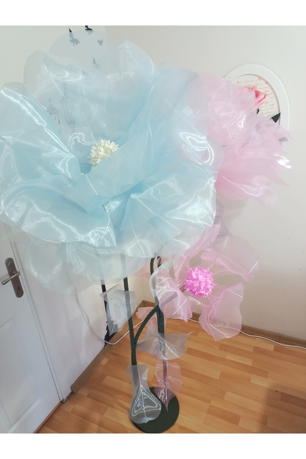 Elsa konsept dev tül çiçek buketi - 3