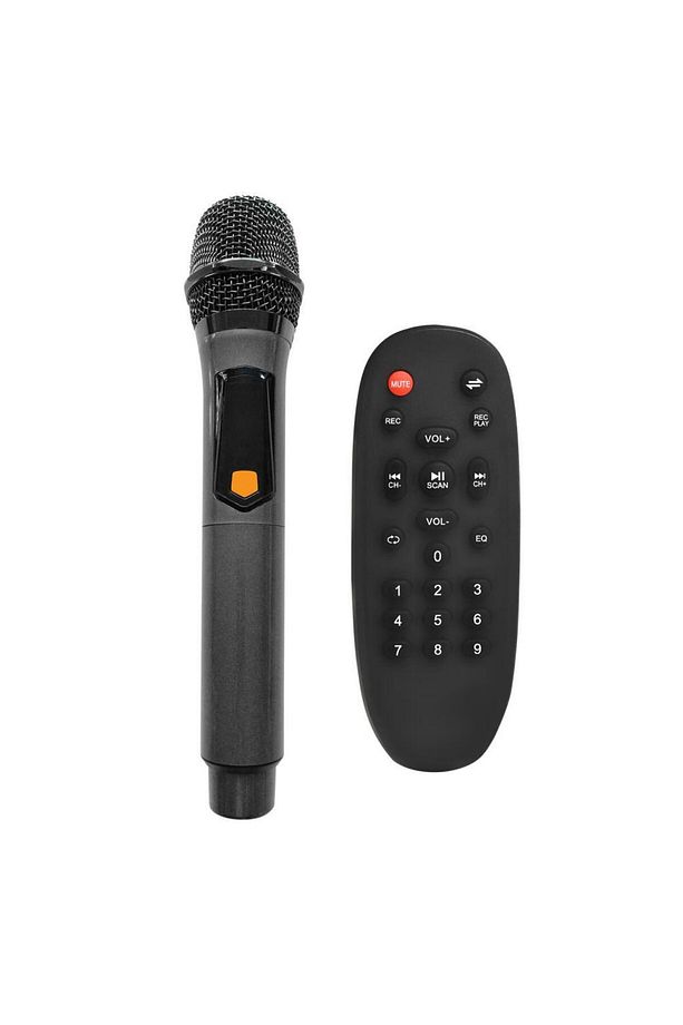 Bykalite MD-80KP 40W 7.4W 3600mAh Bataryalı Siyah 1 UHF UV Mikrofonlu USB/BT/TF/TWS/AUX 9V 2A - 6
