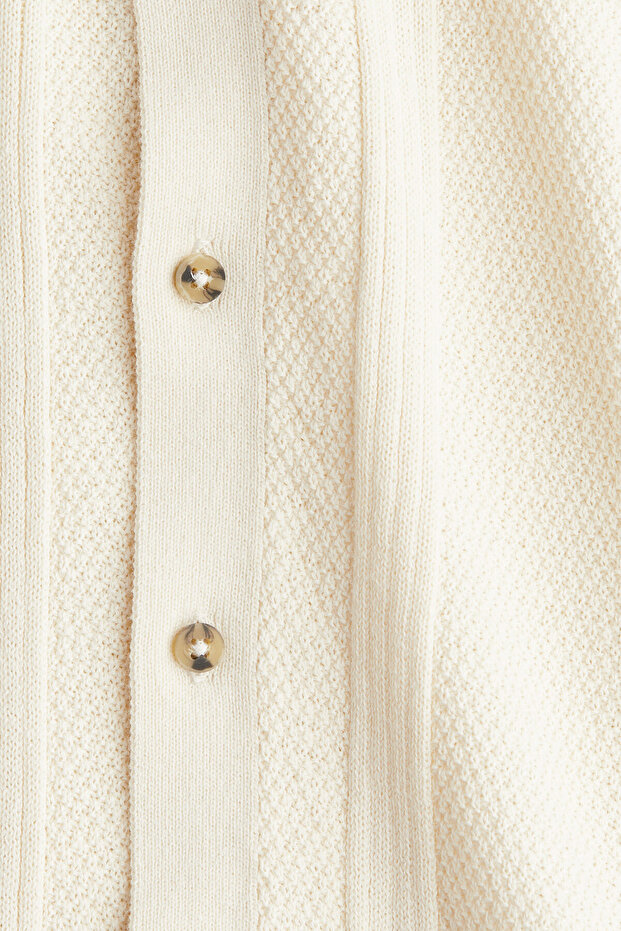 Tekstüre Triko Gömlek - 2