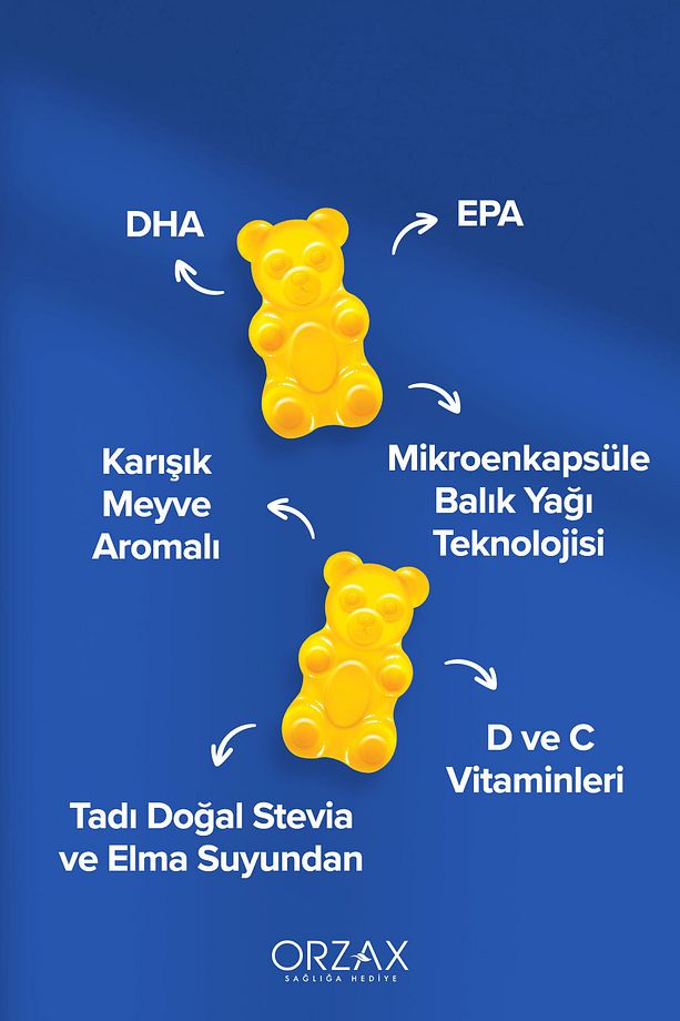 Ocean Gummies Omega 3 Kids - 60 Adet Çiğnenebilir Jel Form - 3