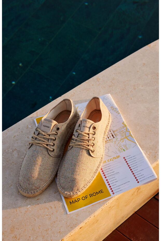 Bej Erkek Espadril - 1