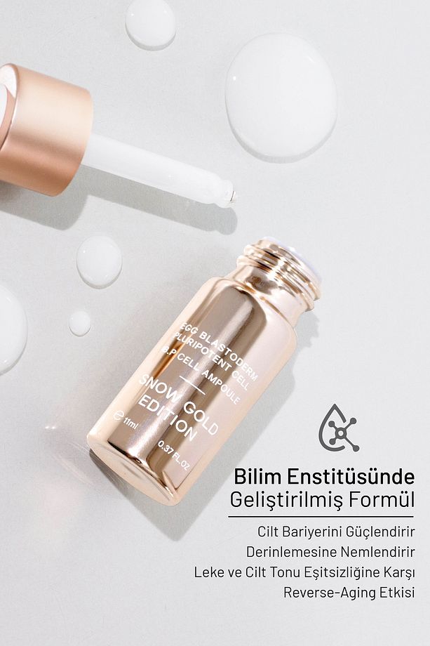 Egg® Snow Gold Edition Ampul Seti | Reverse Aging | Yaşlanmayı Tersine Çevirin! Kore'den Dünyada Ilk - 3