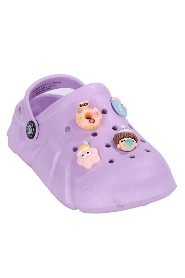 Charika 26/31 Children's Closed Front Pvc Slippers with Emojis