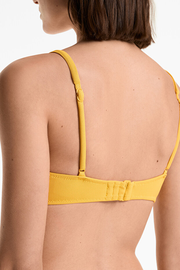 Çapraz Pike Halter Bikini Üstü - 4