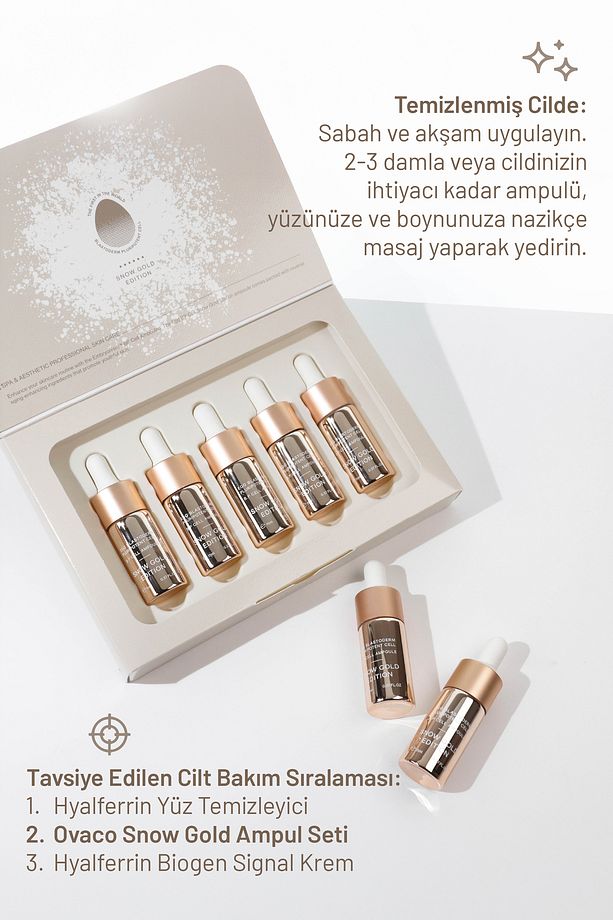 Egg® Snow Gold Edition Ampul Seti | Reverse Aging | Yaşlanmayı Tersine Çevirin! Kore'den Dünyada Ilk - 2