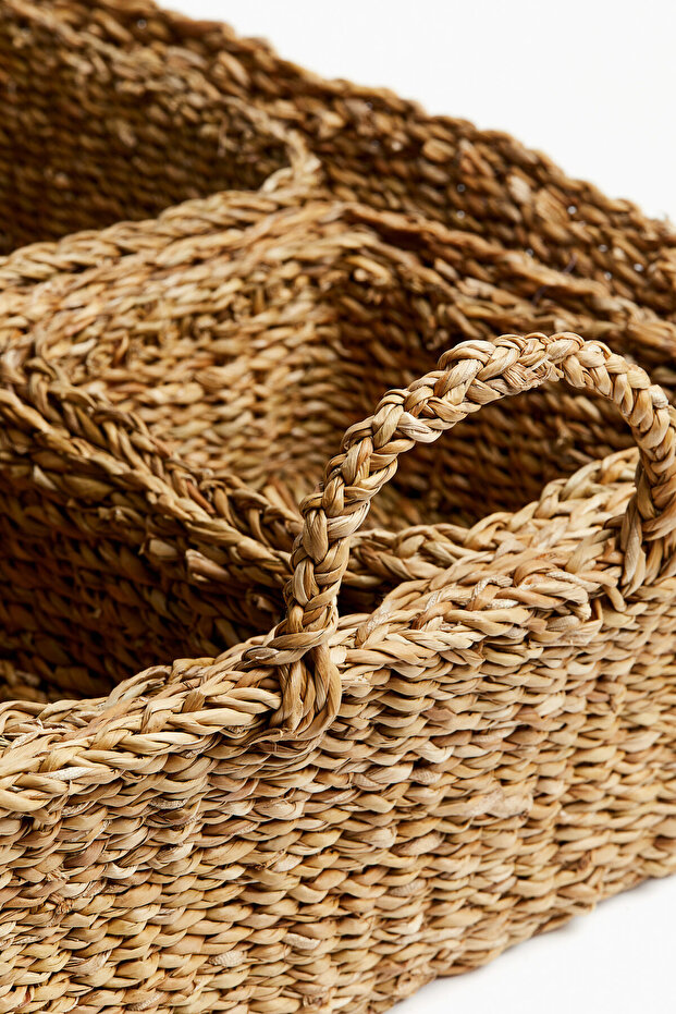 5 Parçalı Örme Sepet Seti - 3