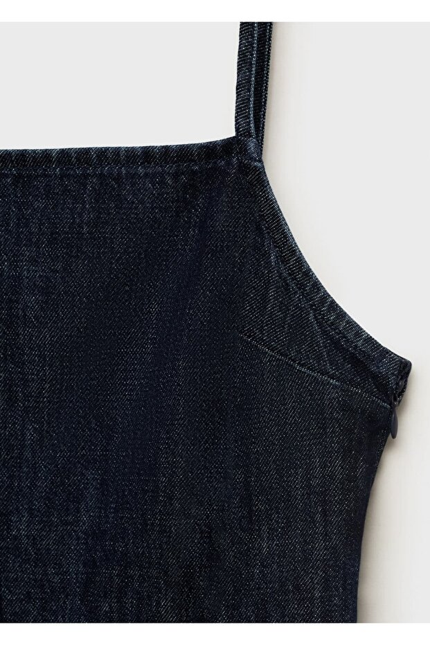 Kısa denim tulum - 6