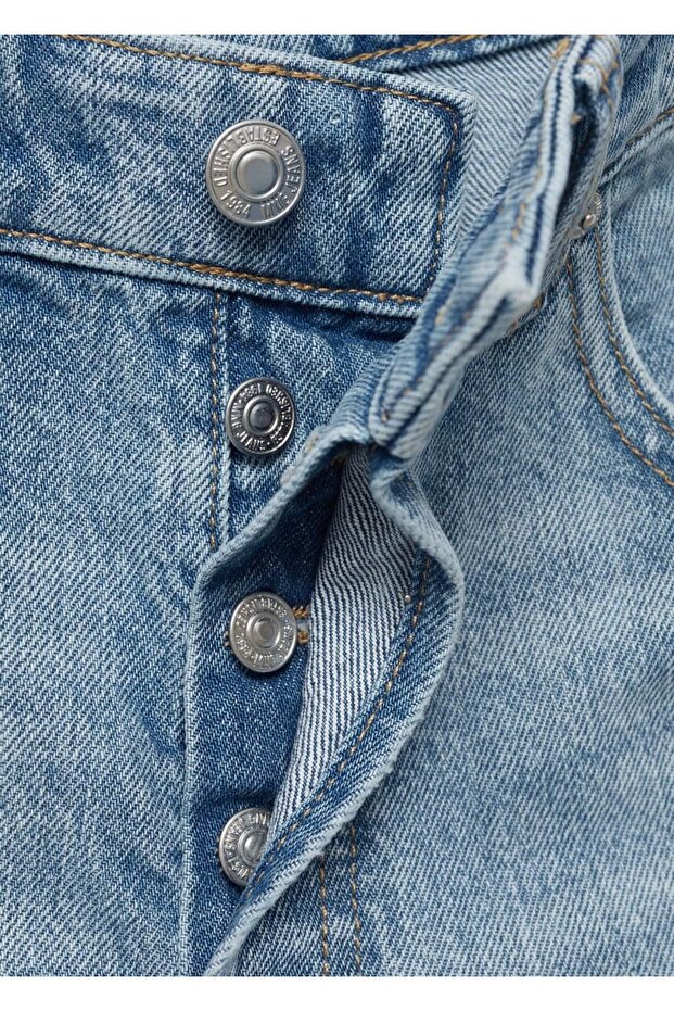 Paçaları dikişsiz denim şort - 6