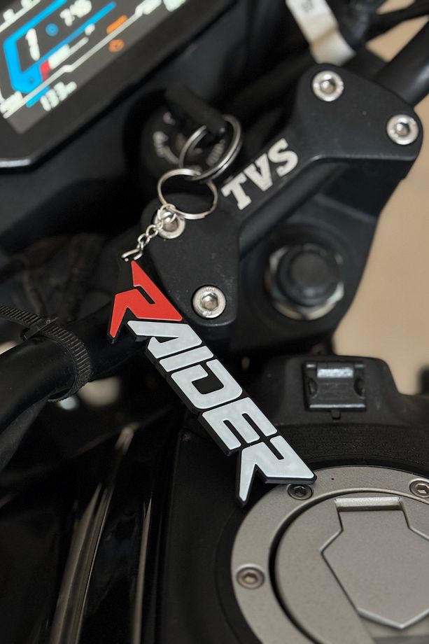 TVS Raider için Kırmızı R Logolu Anahtarlık (1 Adet) (12CM) - 3