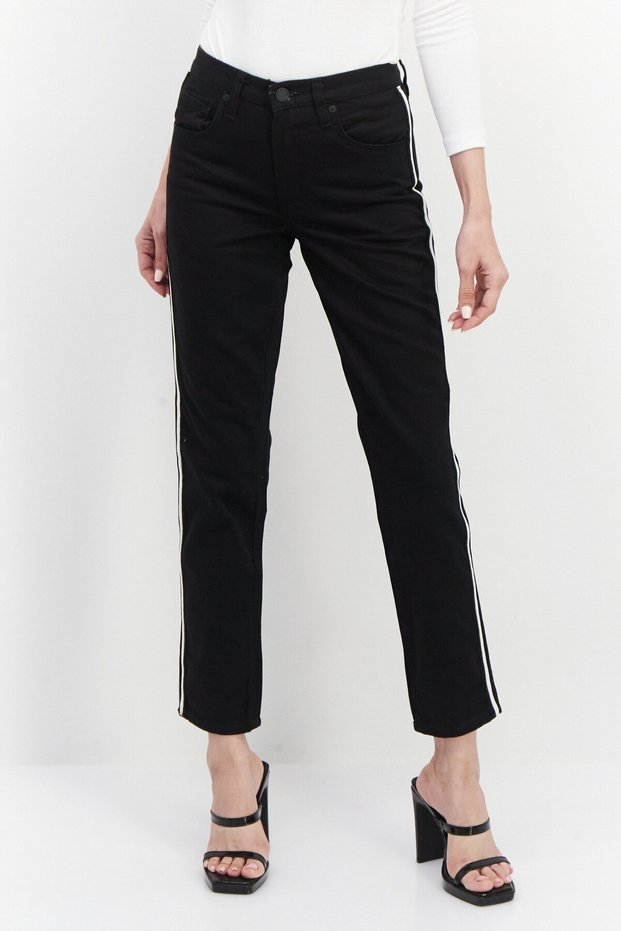 Women Skinny Fit Dark Wash Stretchable Jeans, Black