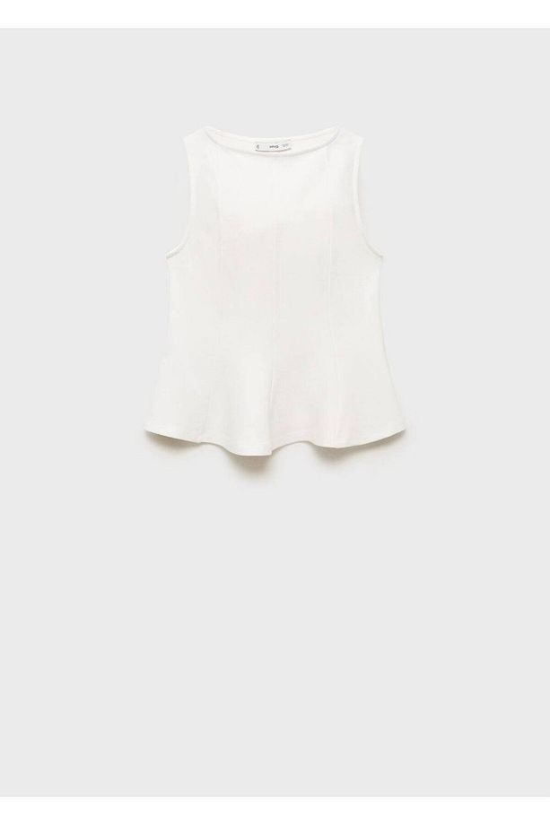 Dikiş detaylı peplum bluz - 3