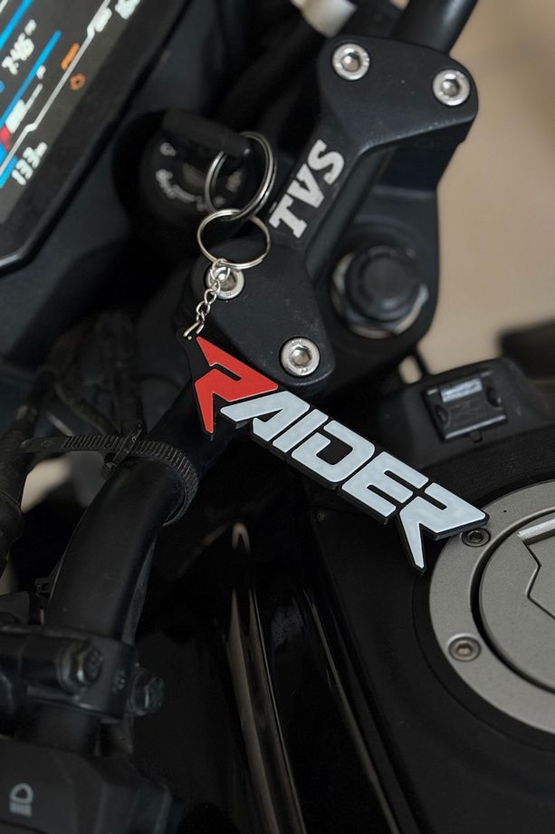TVS Raider için Kırmızı R Logolu Anahtarlık (1 Adet) (12CM) - 4
