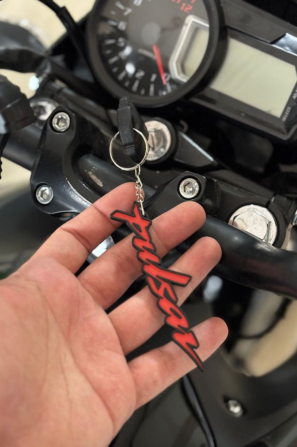 Bajaj Pulsar Grubu için Kırmızı Pulsar Anahtarlık (1 Adet) - 3