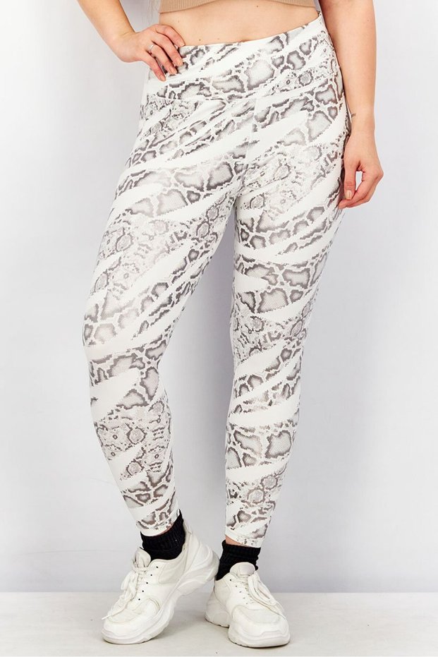 Women Sportswear Fit Animal Print Leggings, Multicolor