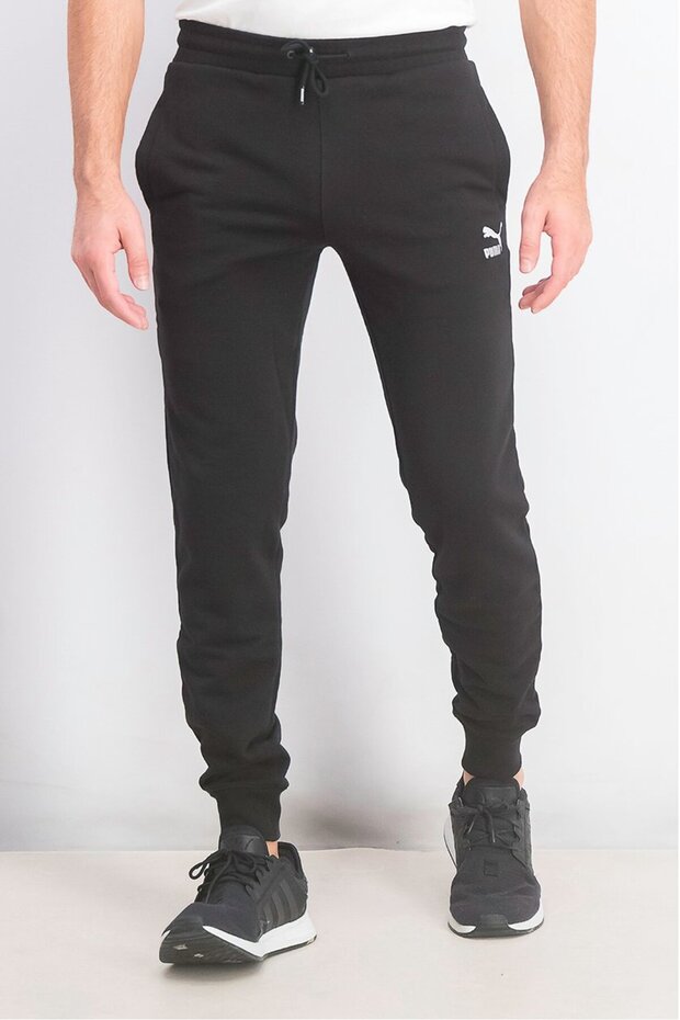 بنطال رياضي رجالي للتدريب بقصّة عادية، أسود - 1