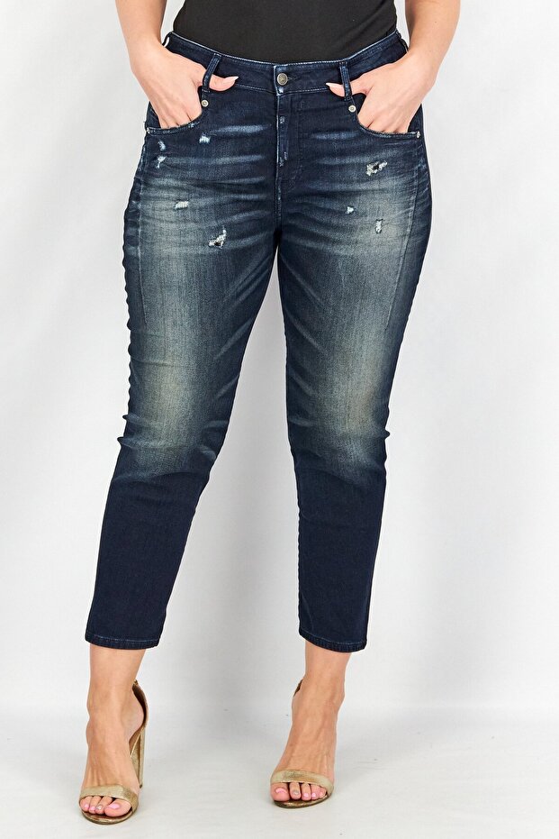 Women Regular Fit Denim Jeans, Blue