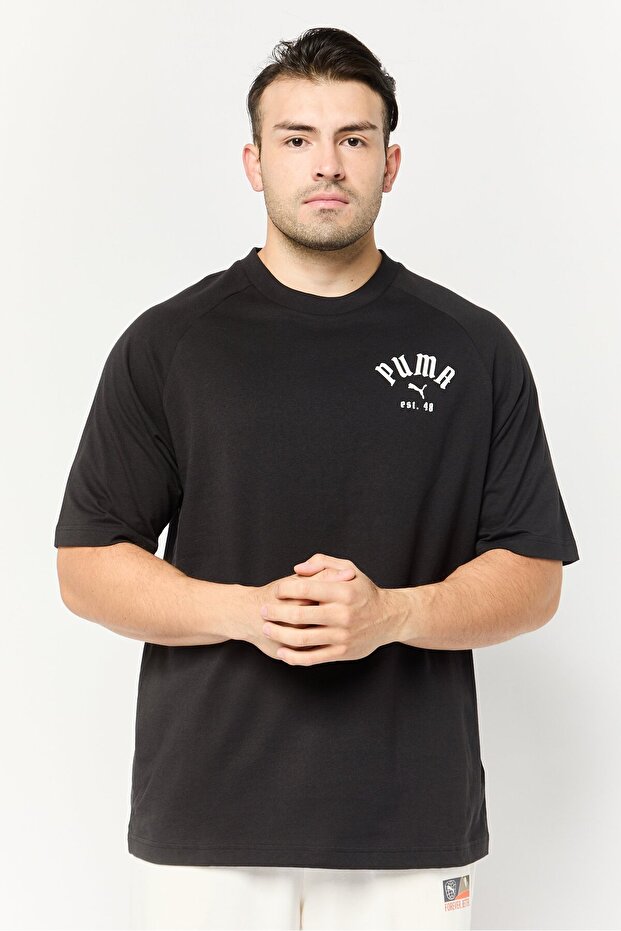 تي شيرت برسومات مريحة من DOWNTOWN - 1