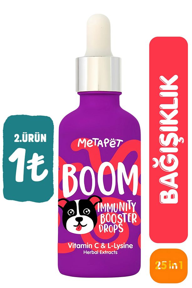 Köpekler için Bağışıklık Sistemi Güçlendirici, C Vitamini ve Lysine Vitaminleri Bağışıklığı Damla - 1