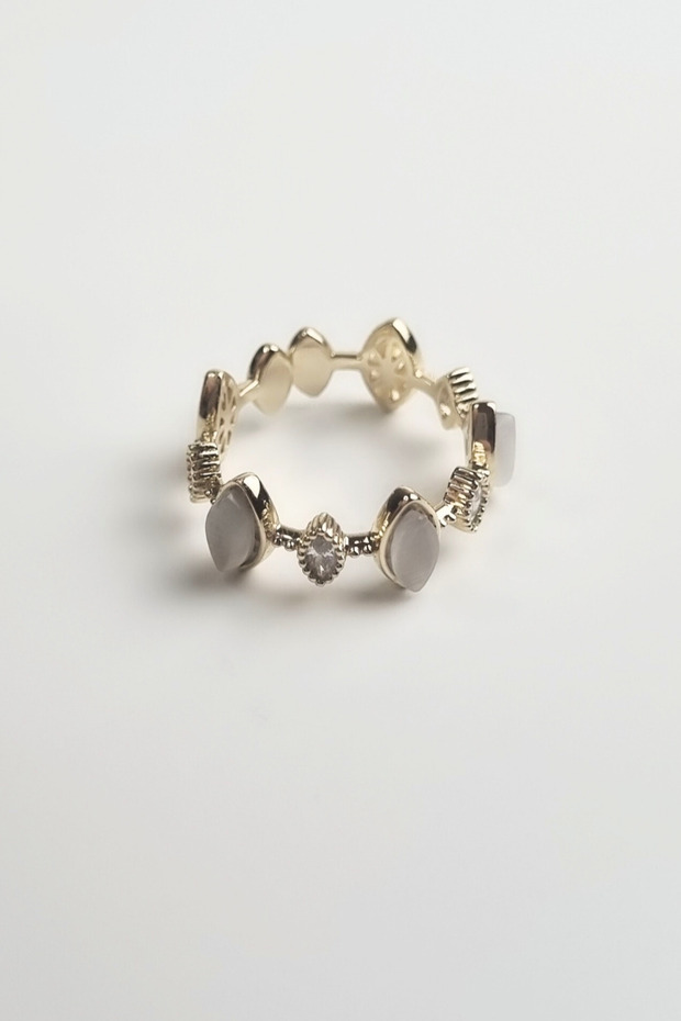 Beige Stone Ring