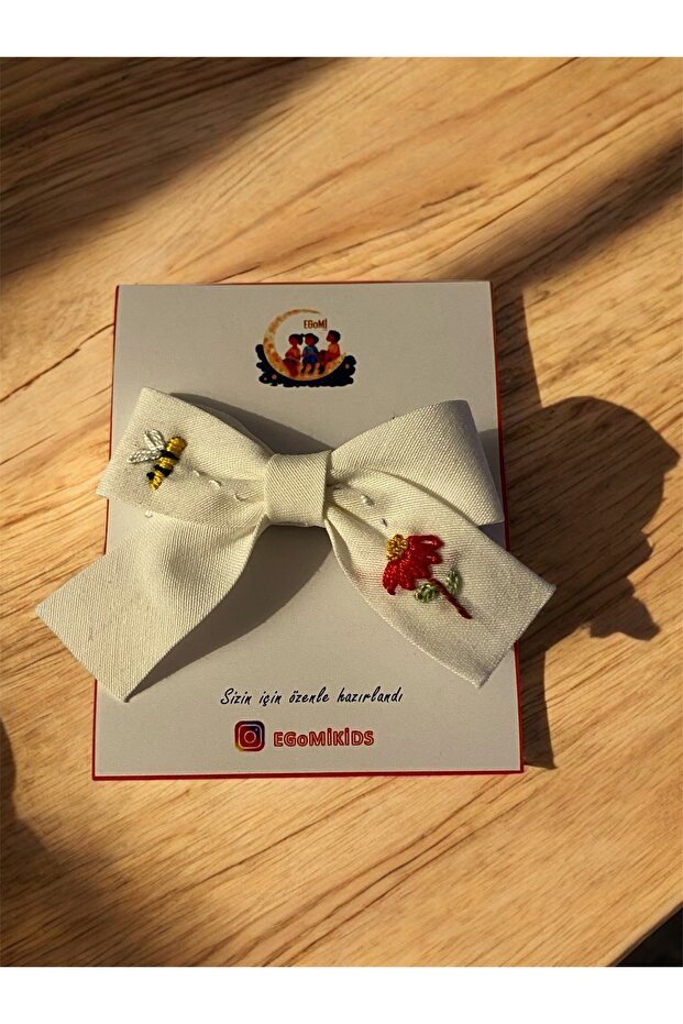 مشبك مشبك مطرز بنمط النحل - 1