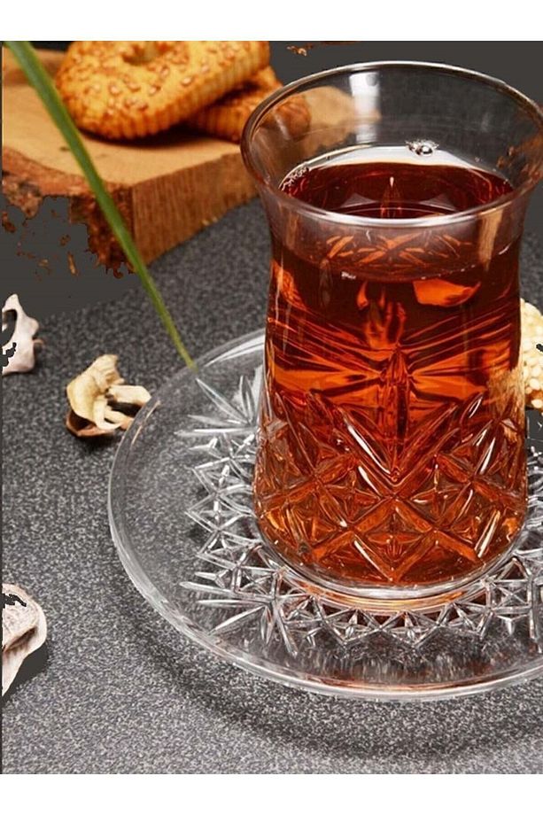 Timeless Çay Bardağı Ve Orjinal Kutulu Çay Tabağı Seti 6 Kişilik - 5