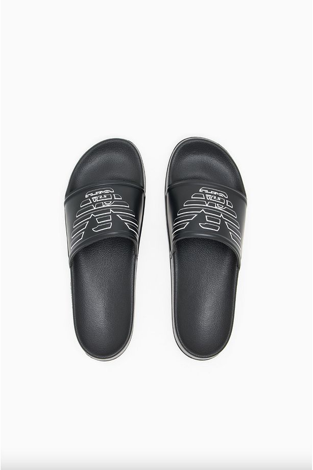Slides with Oversized Embossed Eagle - 3
