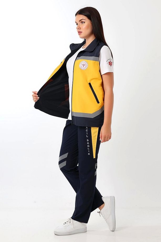 Paramedik Unisex Yazlık Yelek - Sarı - 7