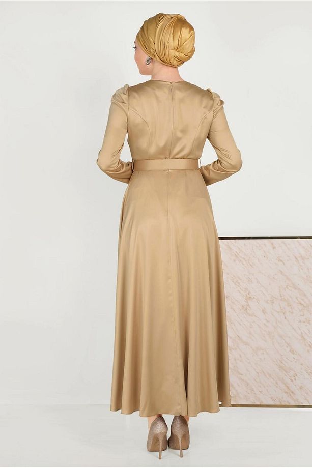 SATEN ELBİSE 40466 - 3