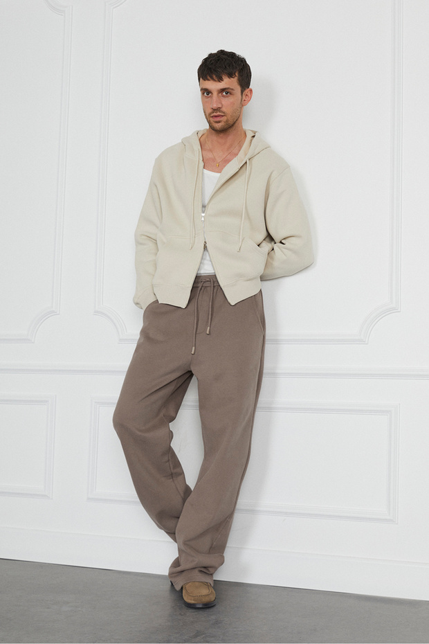 Oversize Kısa Hoodie - 1