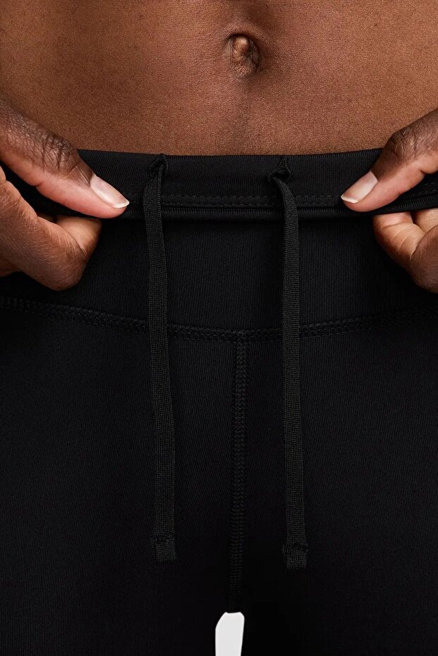 Dri Fit Rychleschnoucí 7/8 legíny s nízkým pasem, dámské sportovní legíny se 3 kapsami, černé - 8