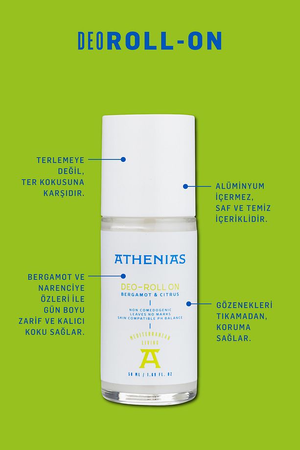 Bergamot & Citrus Deodorant Roll On Koltuk Altı Tıkamaz Aluminyum Içermez 50 ml - 4