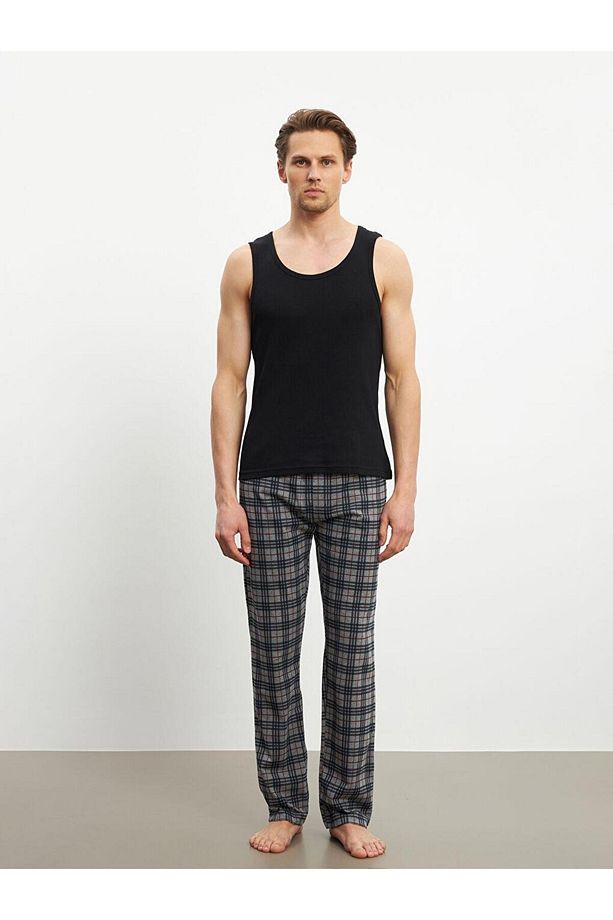 LCW Standart Kalıp Ekose Erkek Pijama Alt - 1