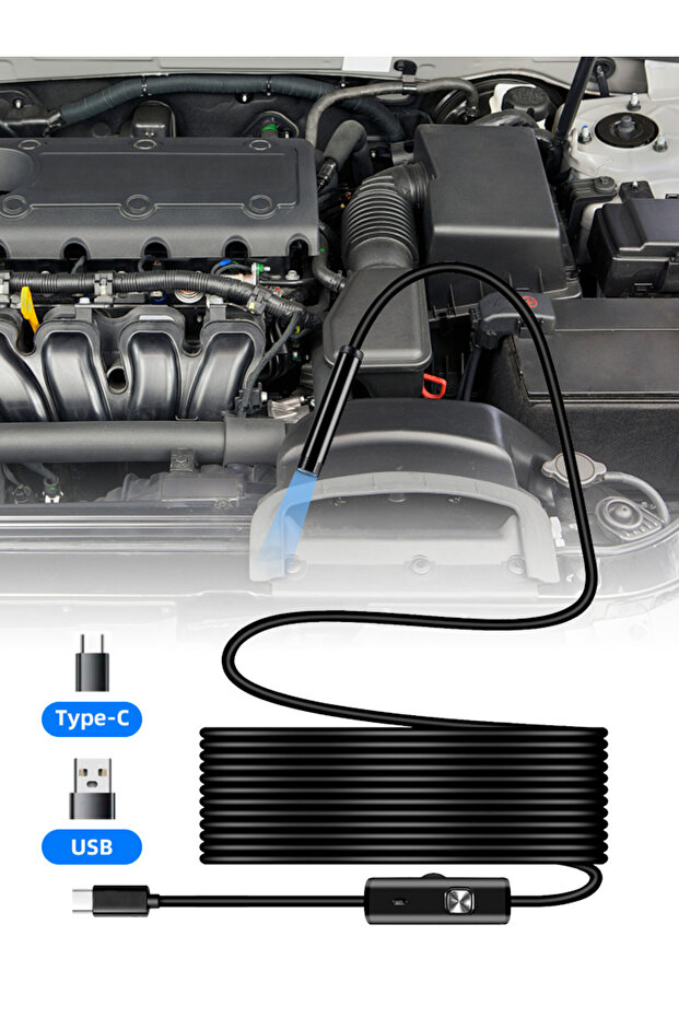 KERUI 3m hard cable Android Type-C USB Endoscope Camera 7mm Hard Cable Mini Camera for PC Android Ph - 8