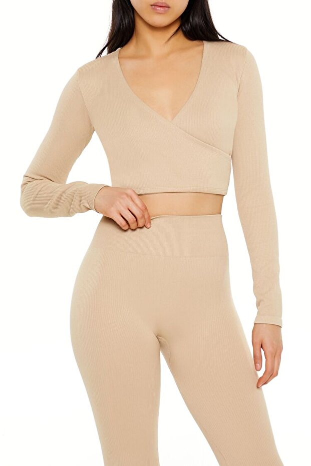 Active Dikişsiz Crop Bluz - 1